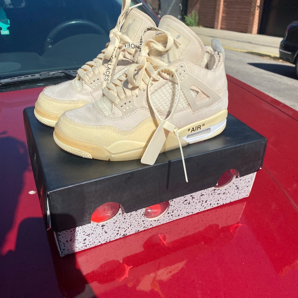 Off white Jordan 4s never worn